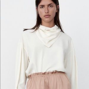 ZARA collar blouse